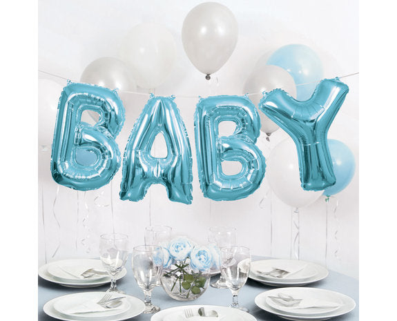 Baby Letter Ballonnen Blauw 36 cm