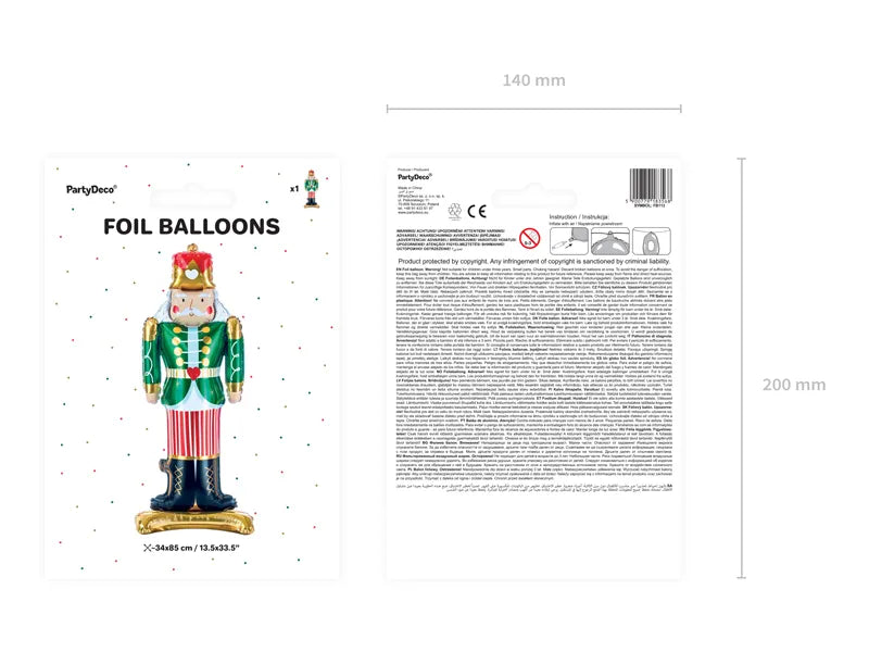 Notenkraker Helium Ballon 85 cm