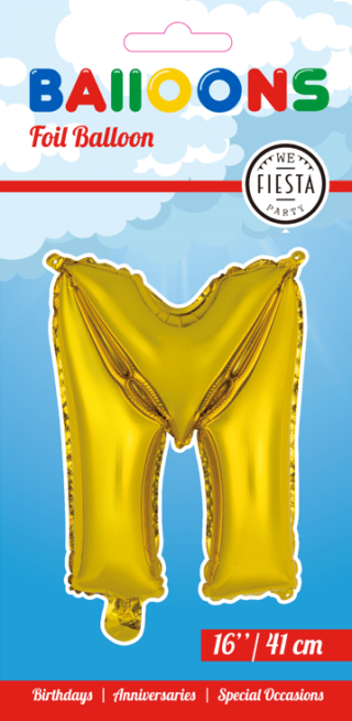 Letter Ballon M - Goud - 41 cm