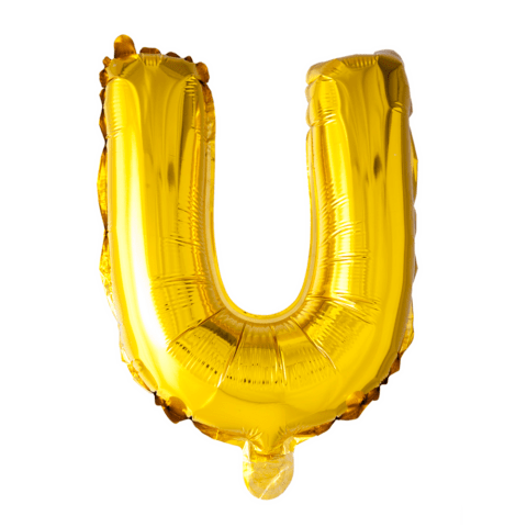 Letter Ballon U Goud 102 cm