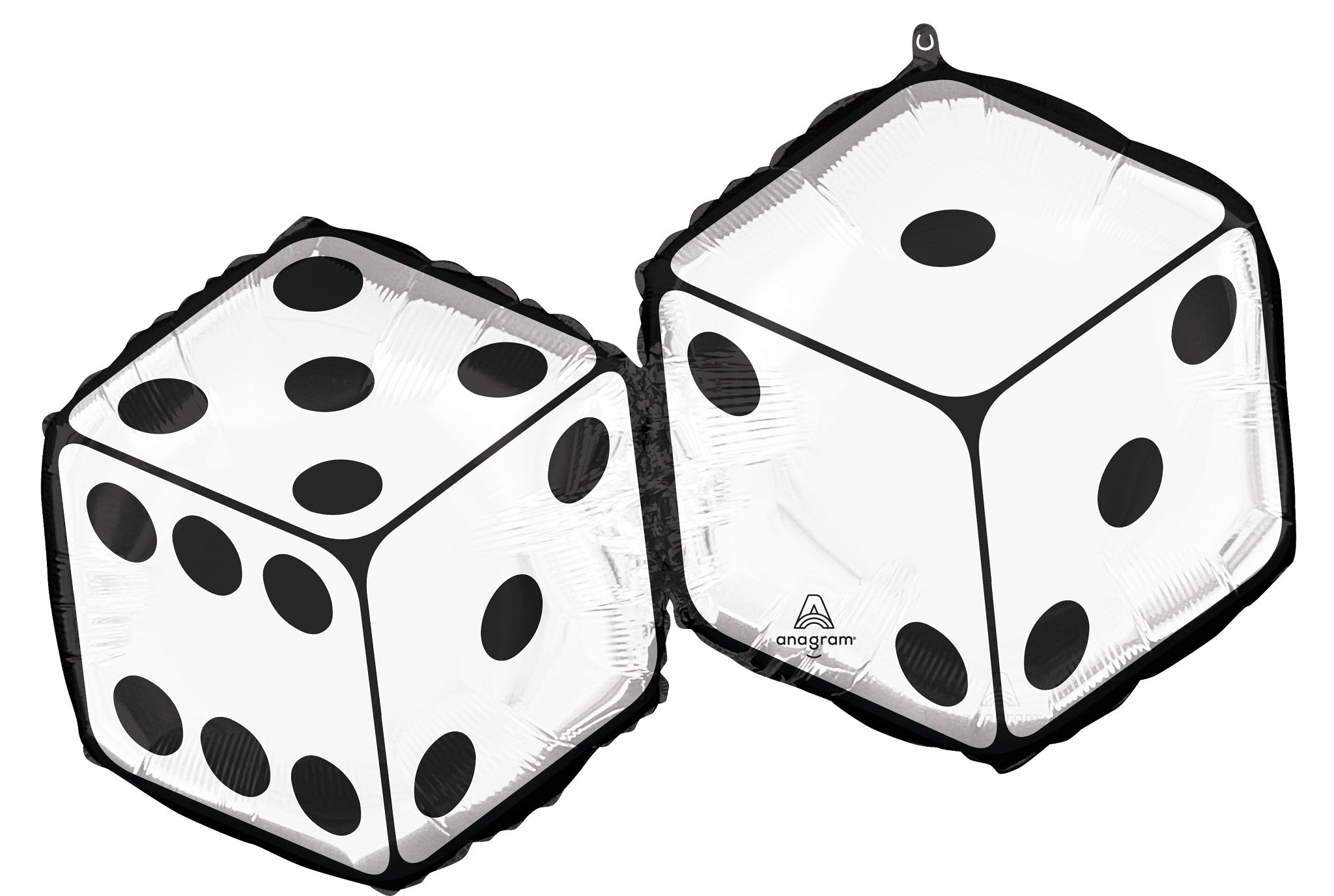 Dobbelstenen Helium Ballon - Gevuld Met Helium - 76cm