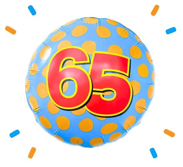 65 Helium Ballon - Gevuld Met Helium - 46 cm - Ballonnenshop.nl