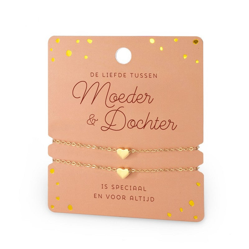 Hart Armband - Dubbel - Moeder & Dochter