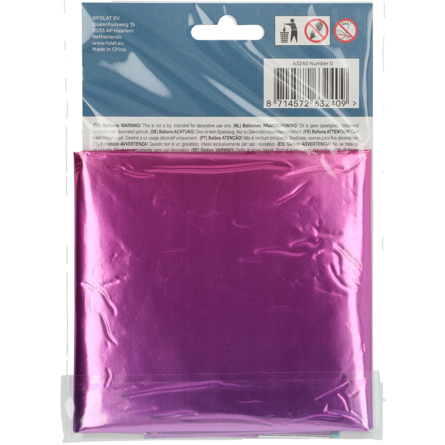 Cijfer Ballon 0 - Yummy Gummy - 86 cm