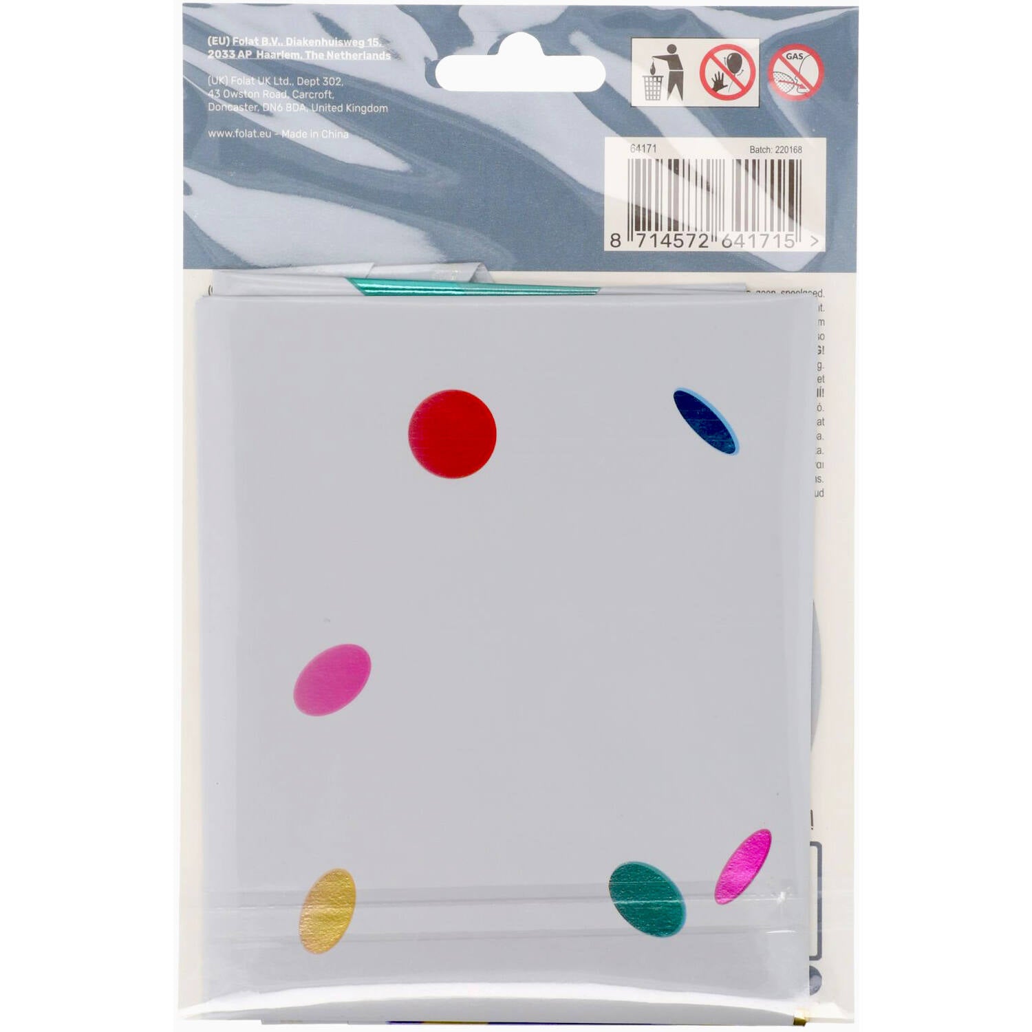 Cijfer Ballon 1 - Joyful Party - 86 cm