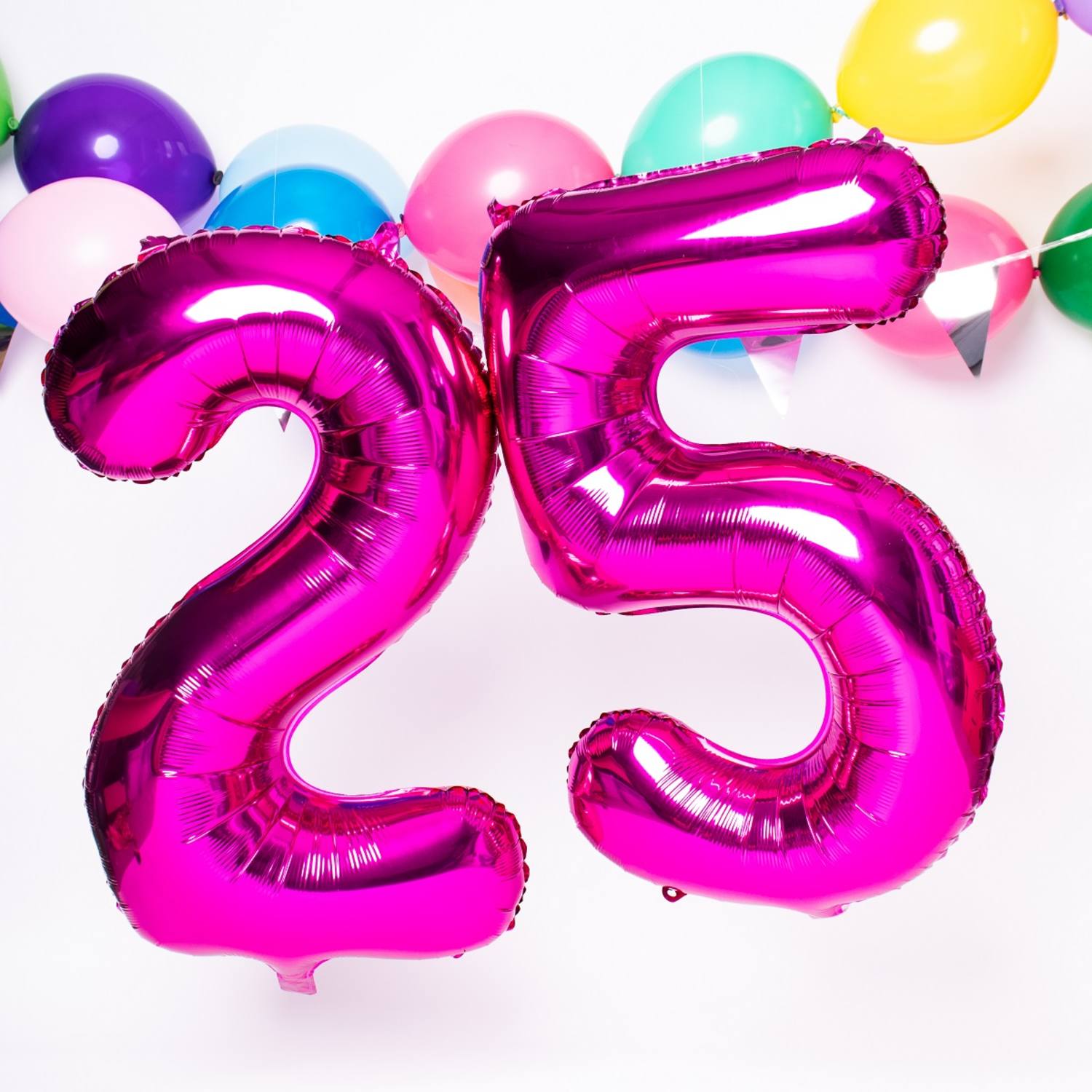 Cijfer Ballon 2 - Roze - 86 cm