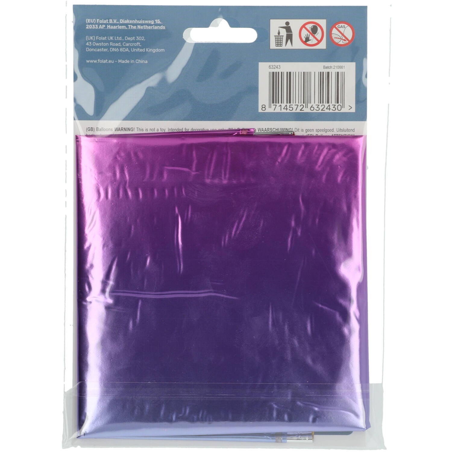 Cijfer Ballon 3 - Yummy Gummy - 86 cm