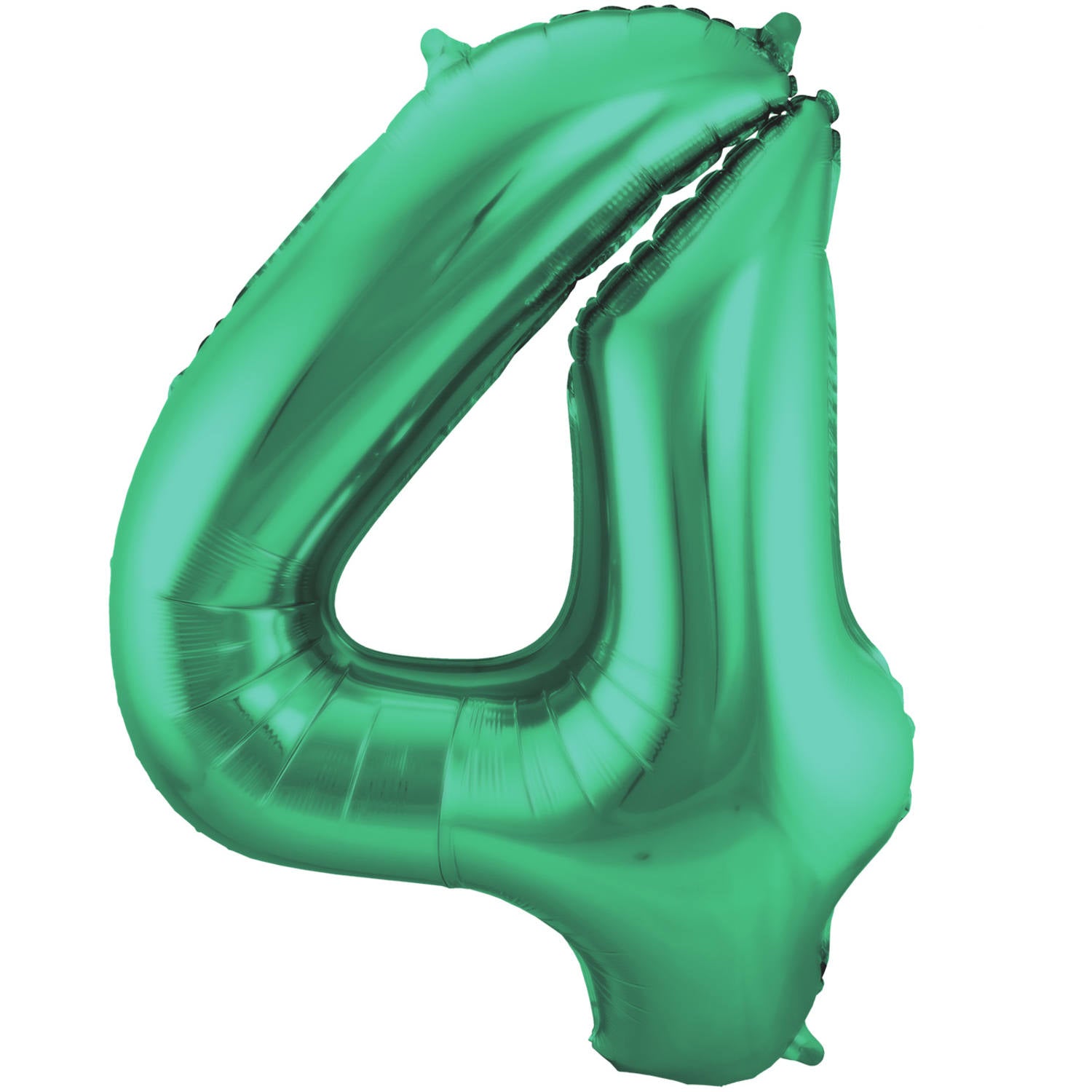 Cijfer Ballon 4 - Licht Groen - 86 cm