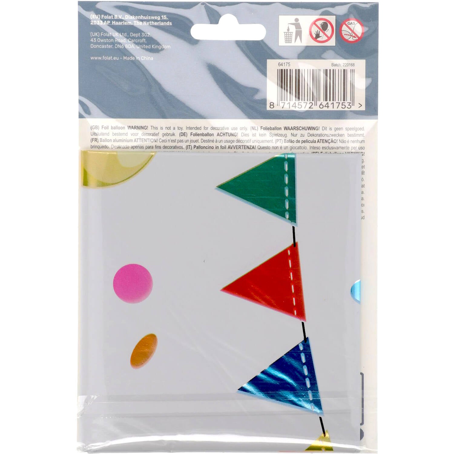 Cijfer Ballon 5 - Joyful Party - 86 cm