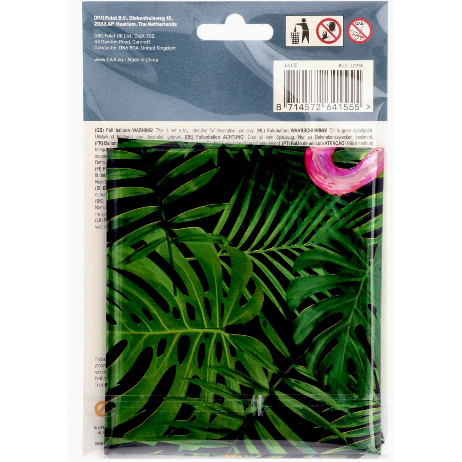 Cijfer Ballon 5 - Jungle - 86 cm