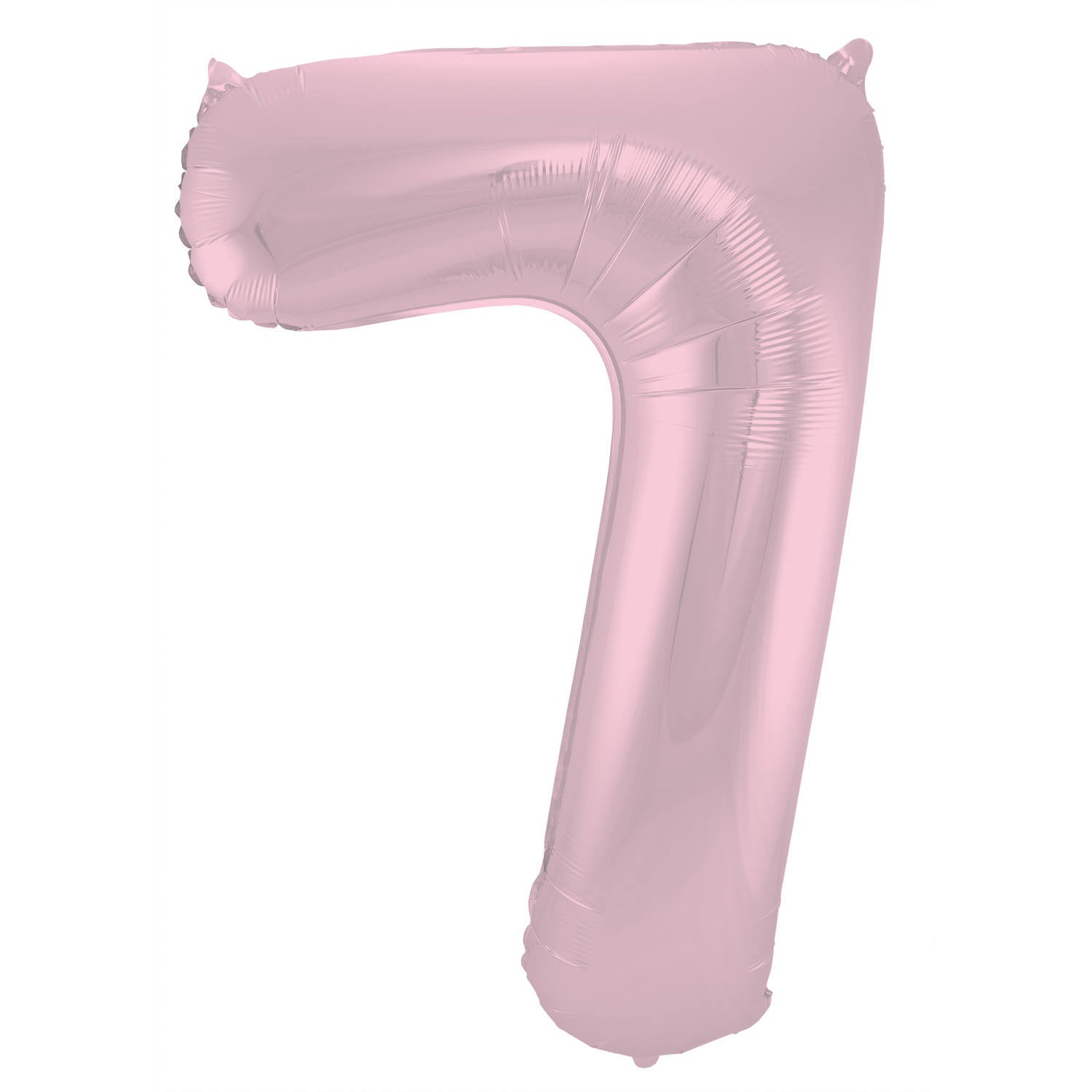 Cijfer Ballon 7 - Pastel Roze - 86 cm