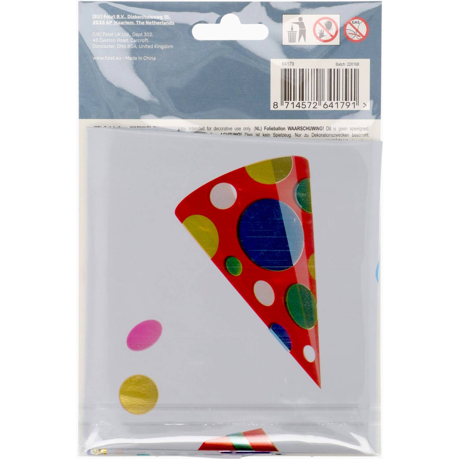 Cijfer Ballon 9 - Joyful Party - 86 cm