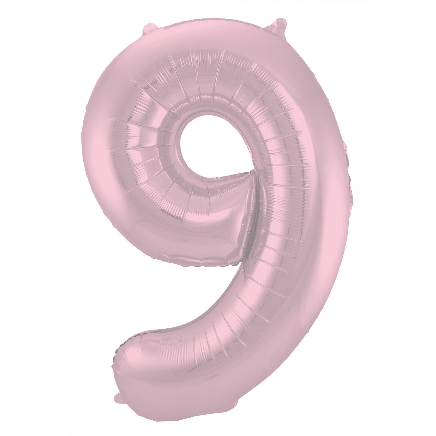Cijfer Ballon 9 - Pastel Roze - 86 cm