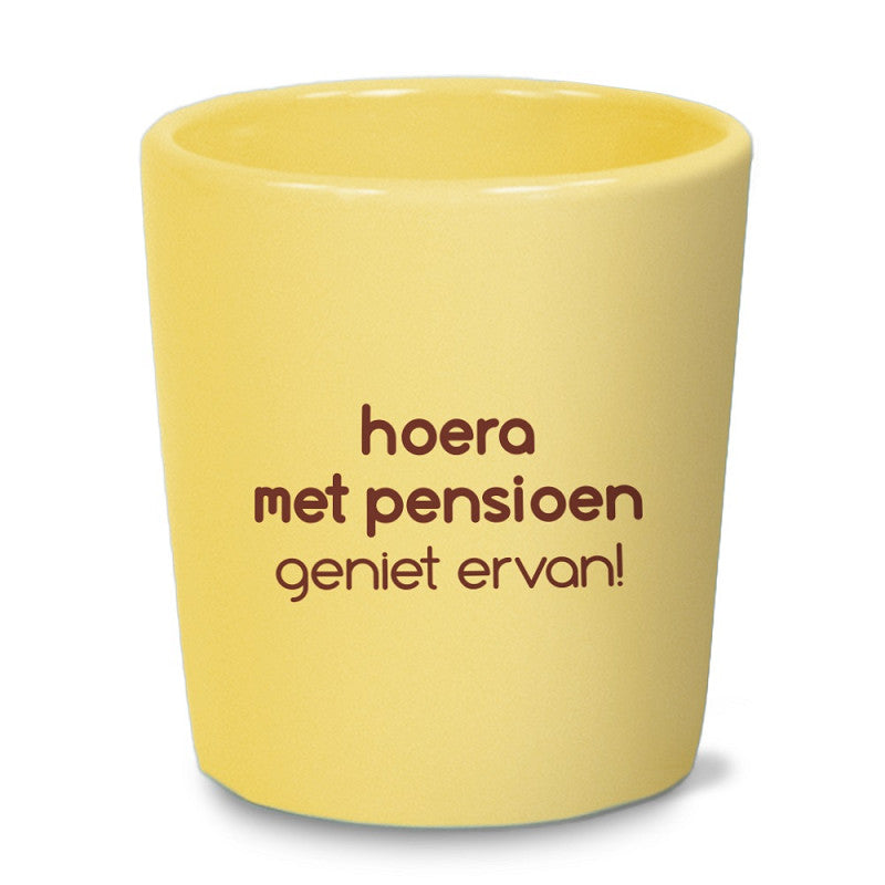 Espresso kopje - Hoera Pensioen