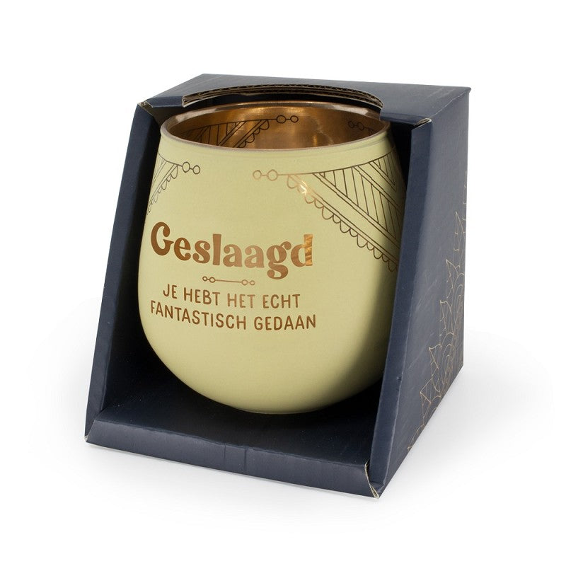 Sfeerlichthouder - Geslaagd