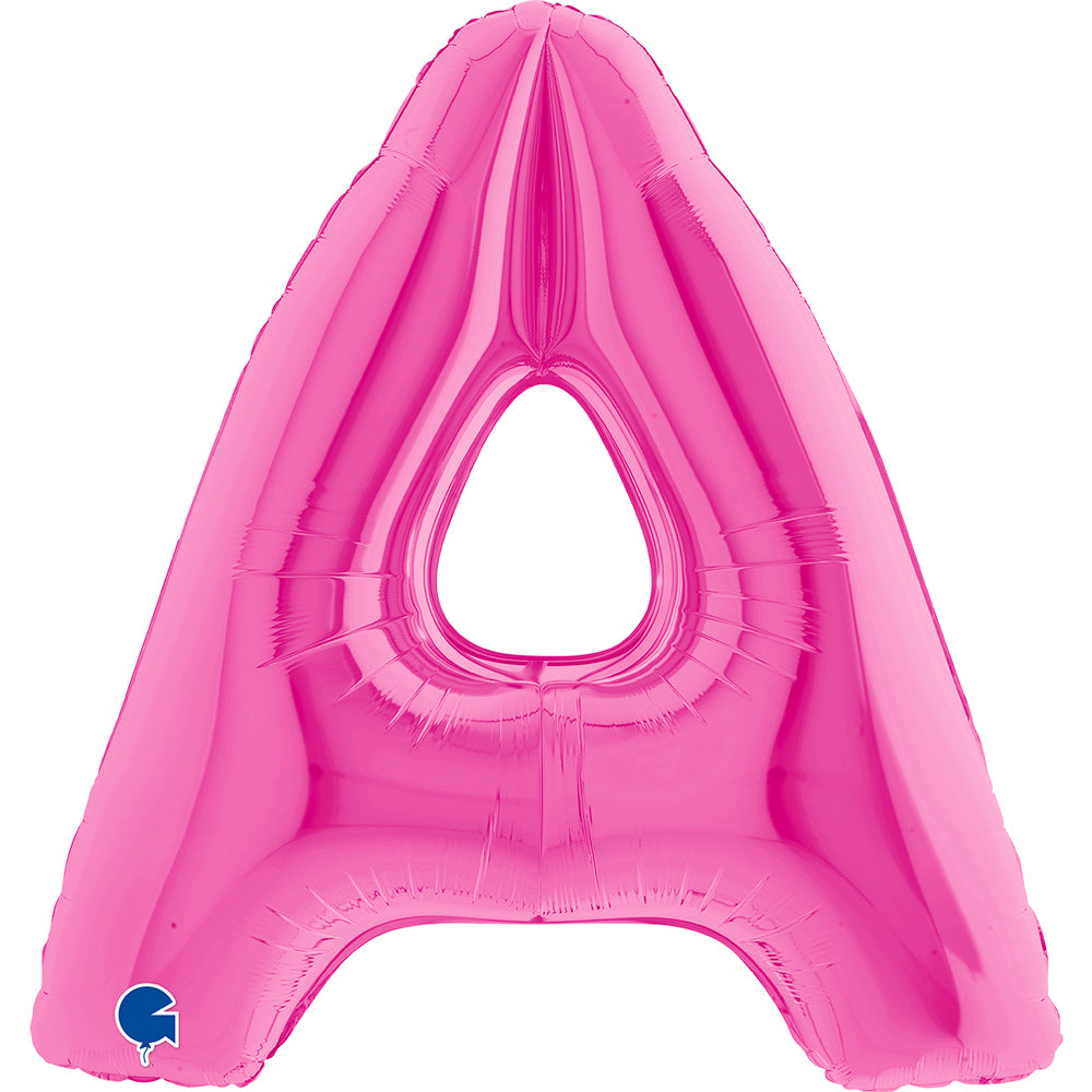 Letter Ballon A Roze - 102 cm