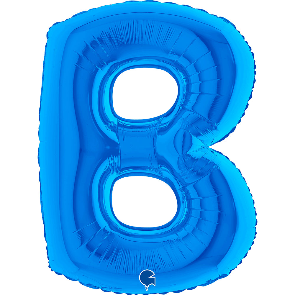 Letter Ballon B Blauw - 102 cm