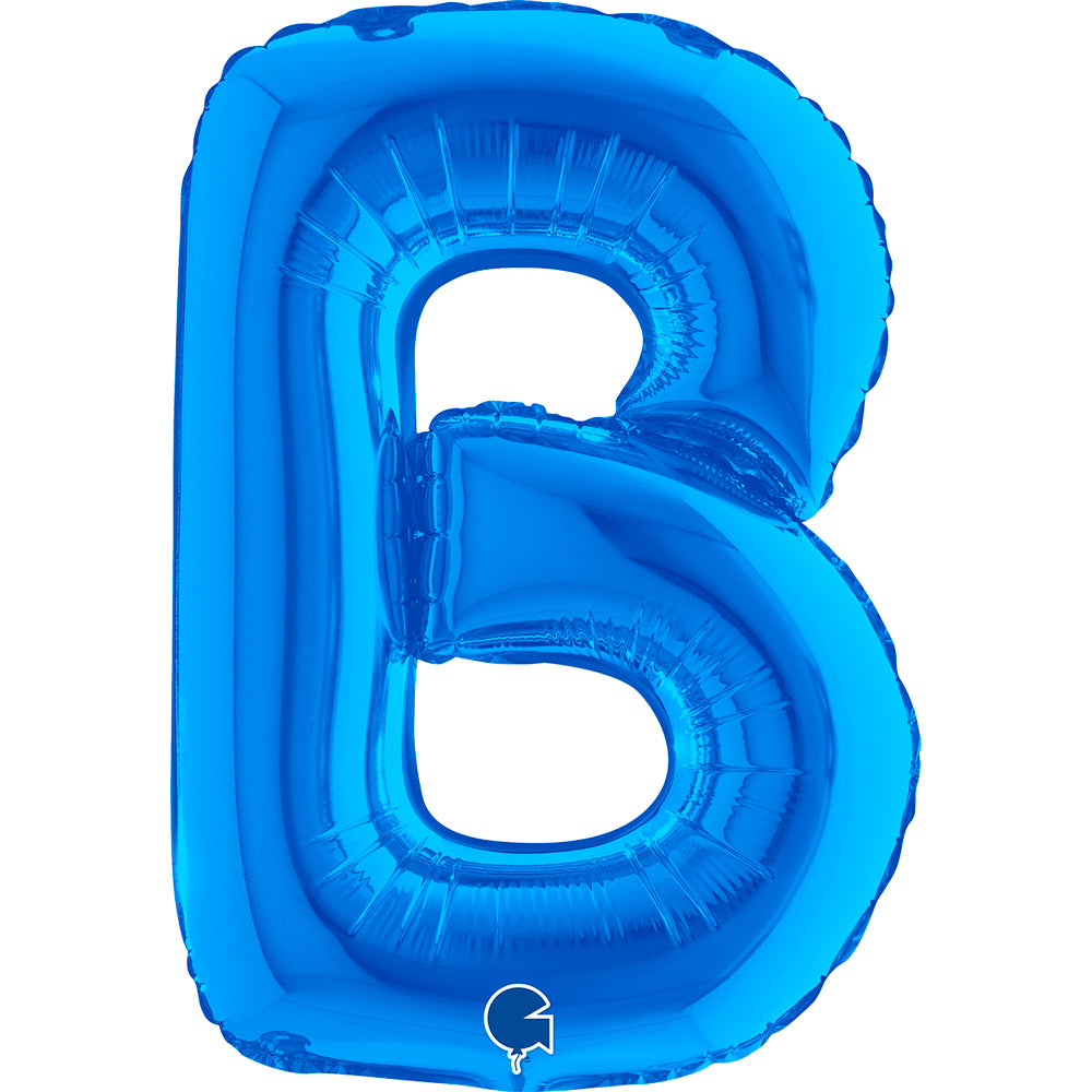 Letter Ballon B Blauw - 35 cm