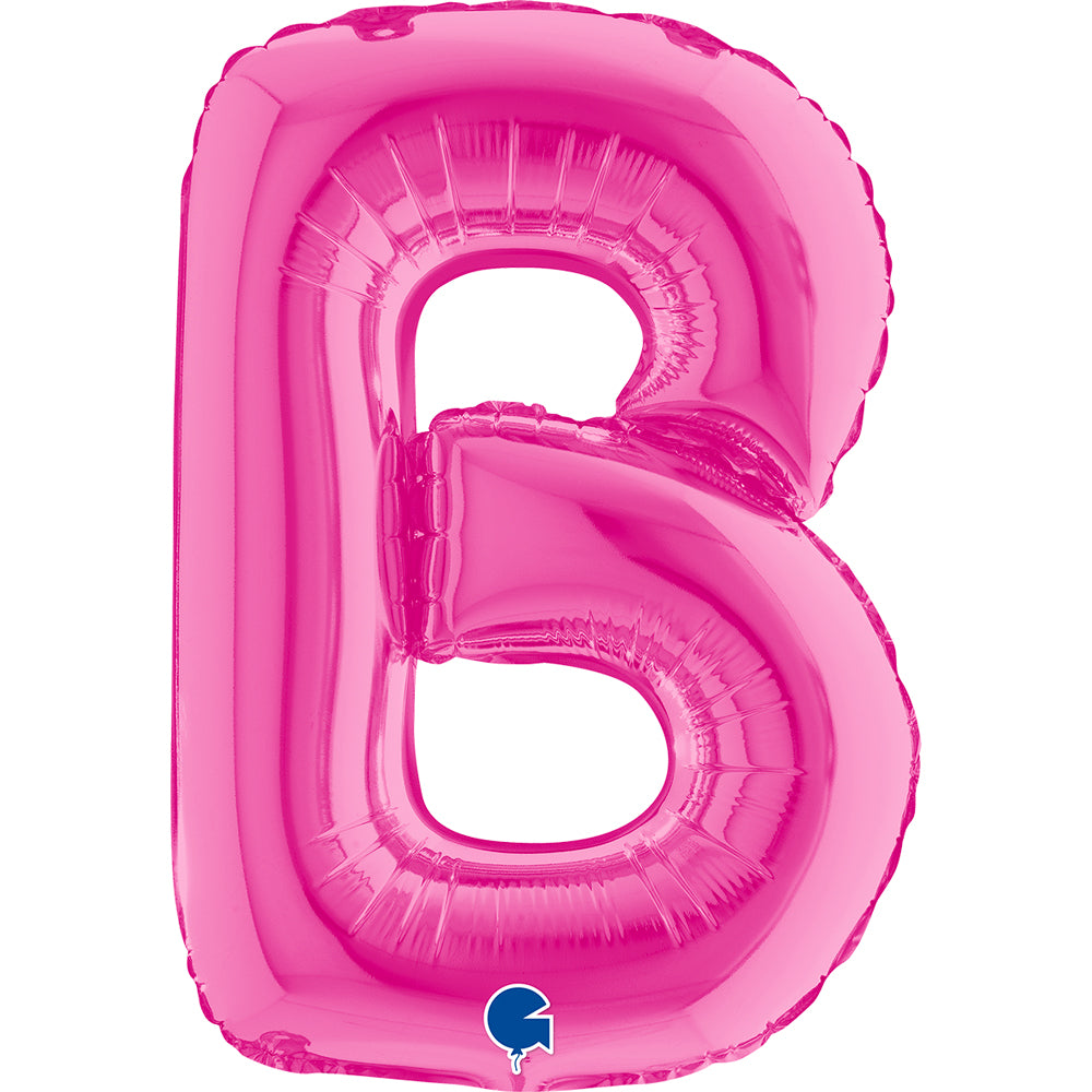 Letter Ballon B Roze - 35 cm