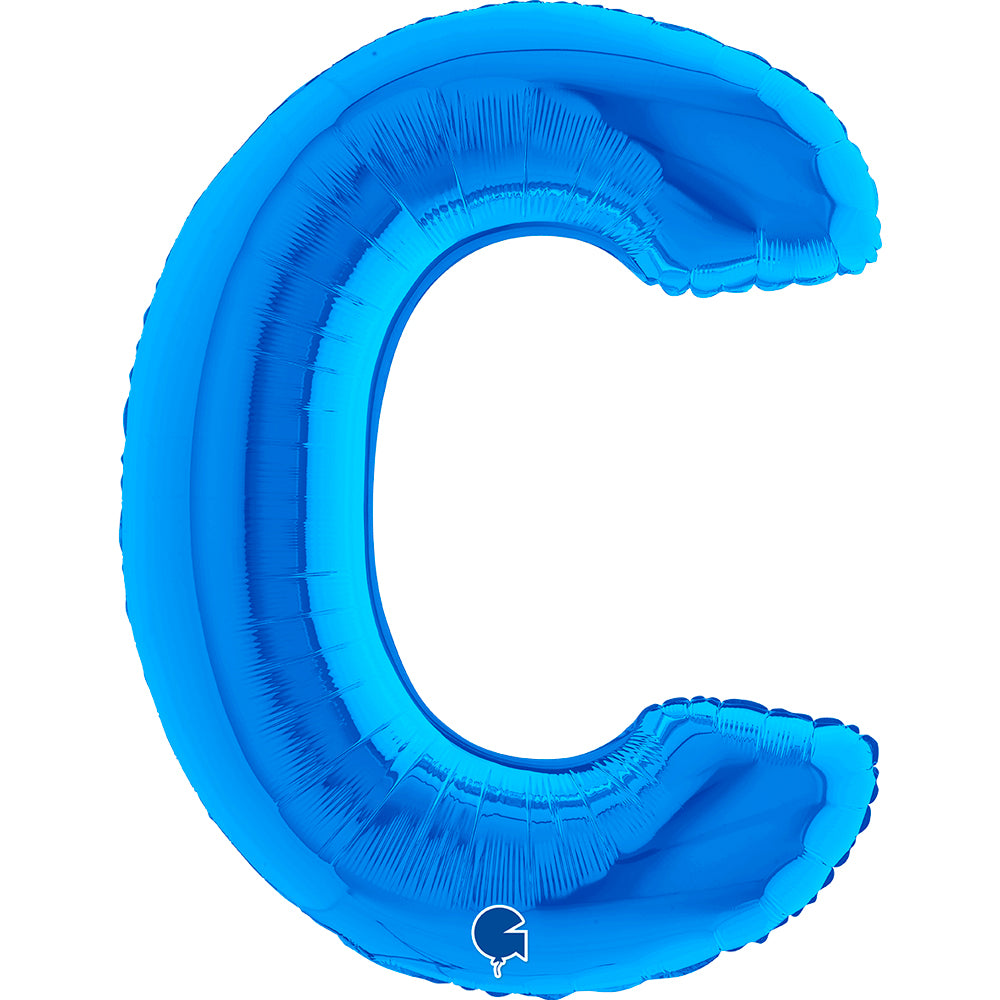 Letter Ballon C Blauw - 102 cm