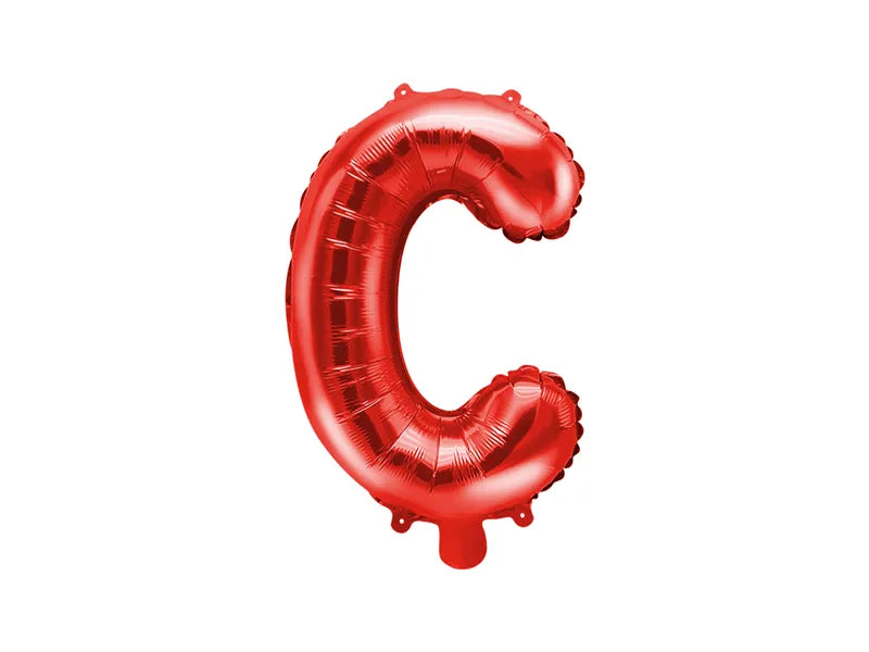 Letter Ballon C Rood - 35 cm
