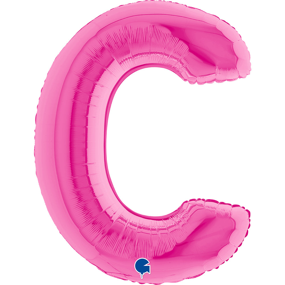 Letter Ballon C Roze - 102 cm