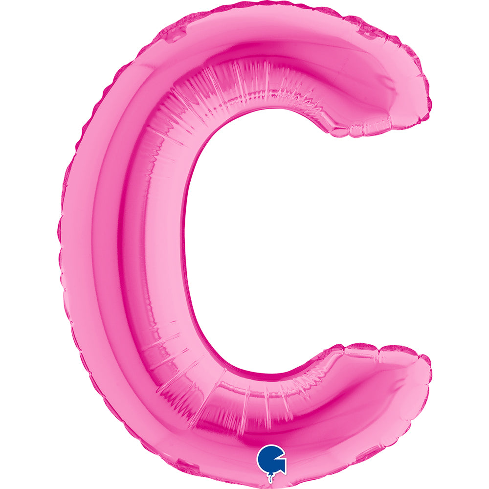 Letter Ballon C Roze - 35 cm