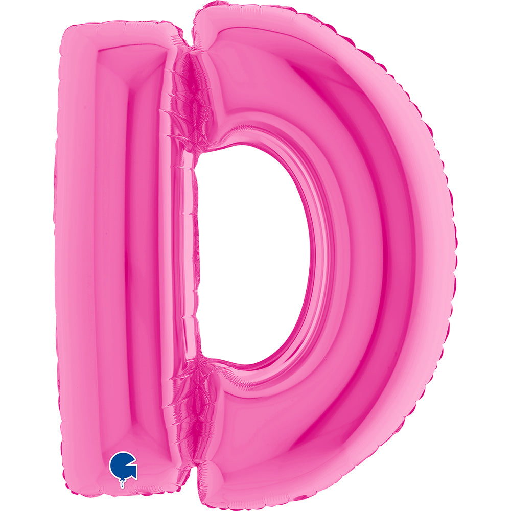 Letter Ballon D Roze - 102 cm