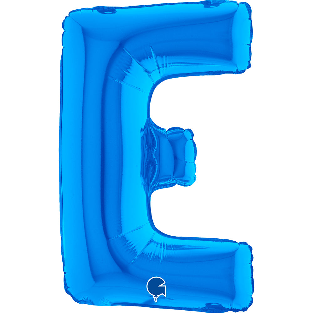 Letter Ballon E Blauw - 35 cm