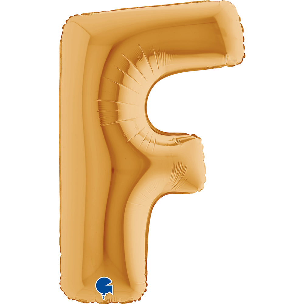 Letter Ballon F Goud 102 cm