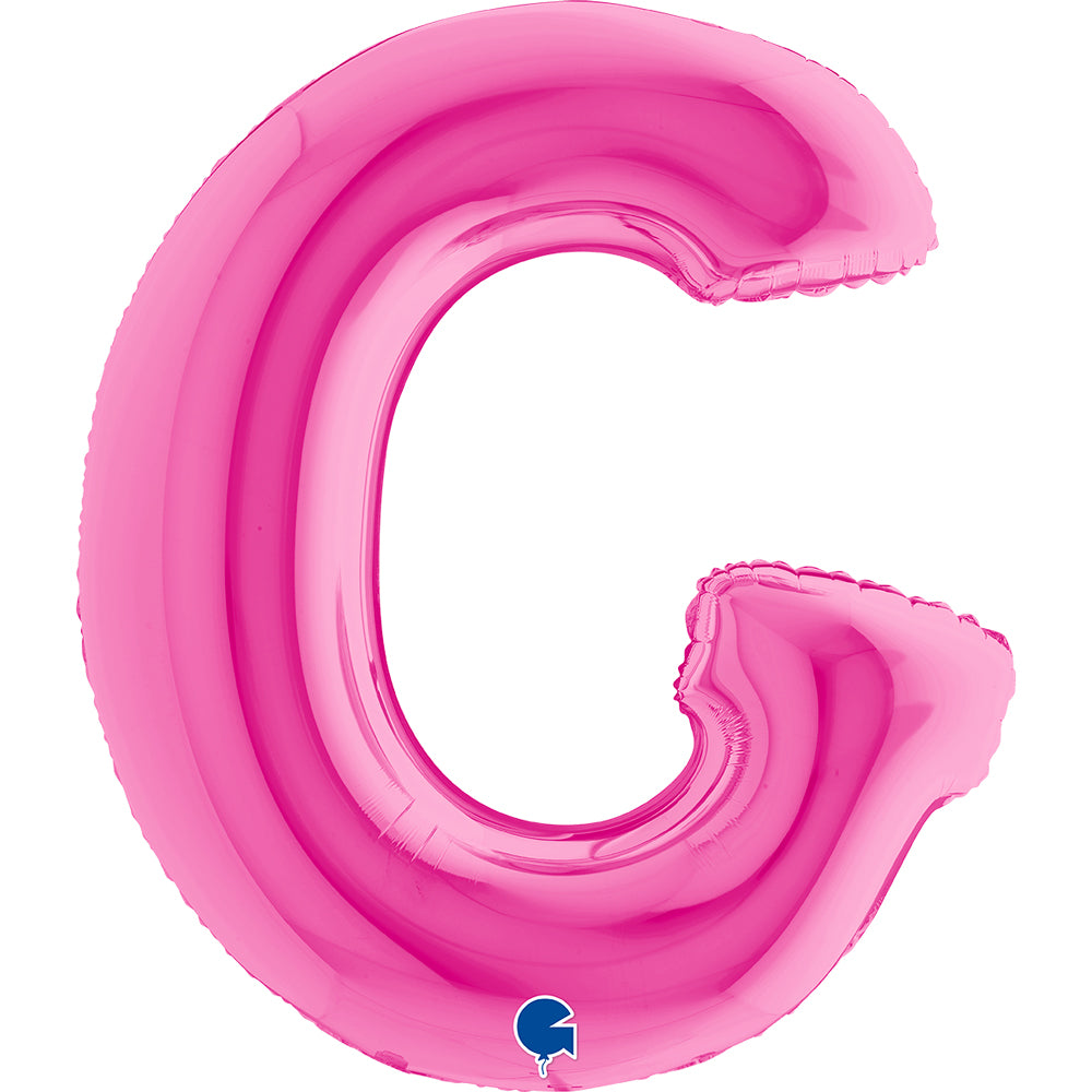 Letter Ballon G Roze - 102 cm