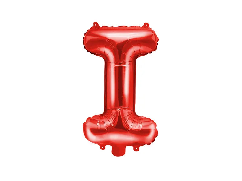 Letter Ballon I Rood - 35 cm