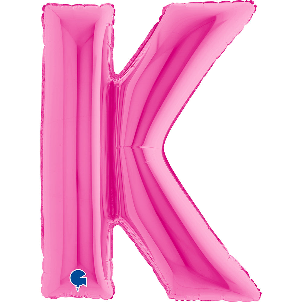Letter Ballon K Roze - 102 cm