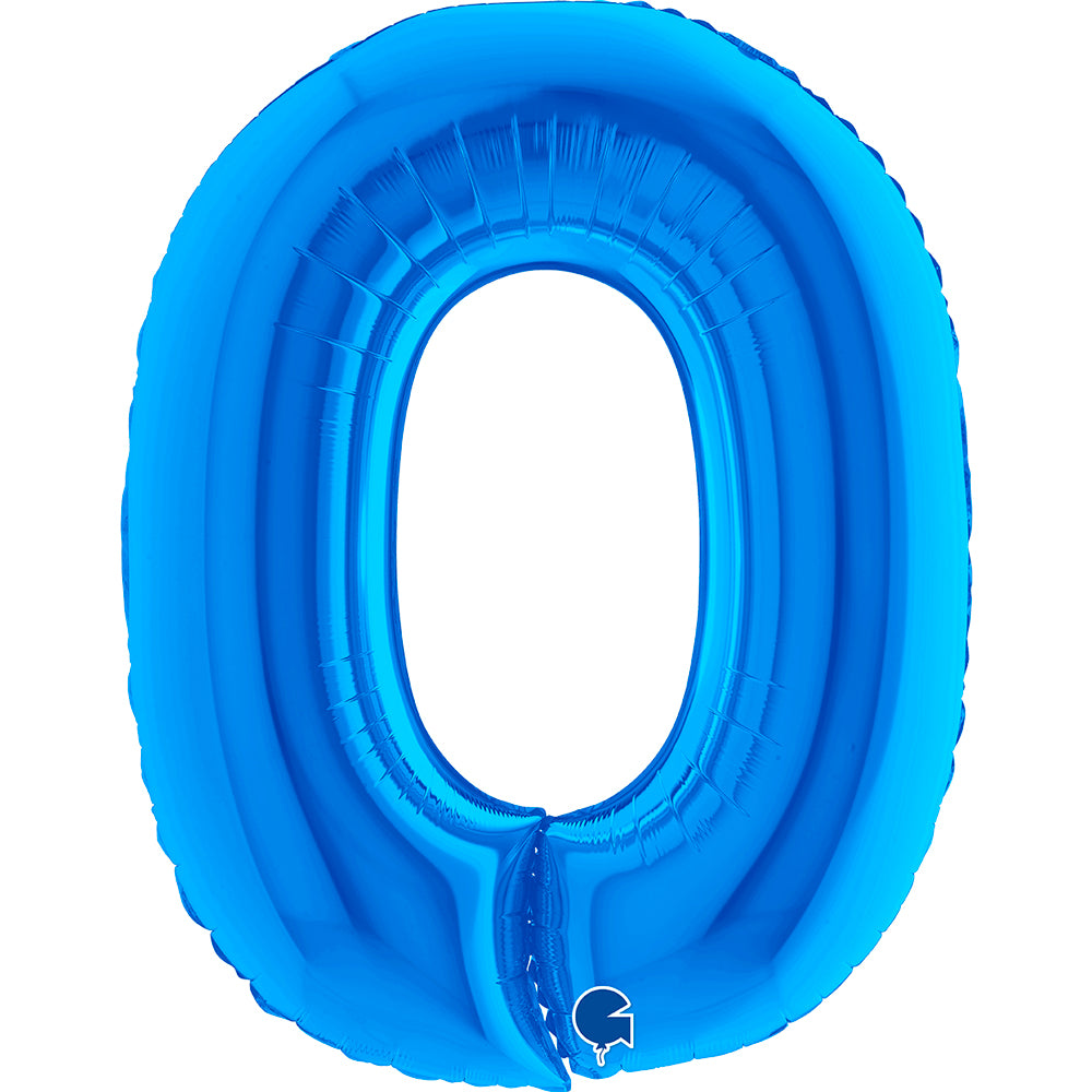 Letter Ballon O Blauw - 102 cm