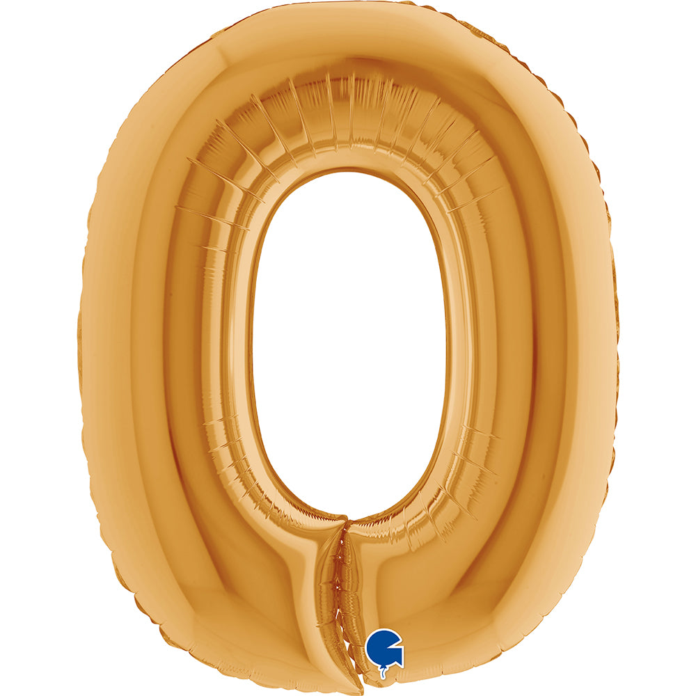 Letter Ballon O Goud 102 cm