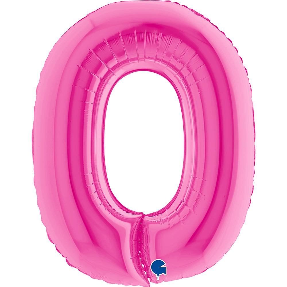 Letter Ballon O Roze - 102 cm