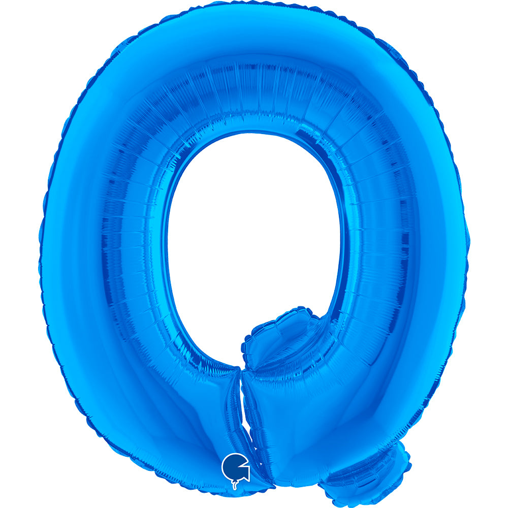 Letter Ballon Q Blauw - 102 cm