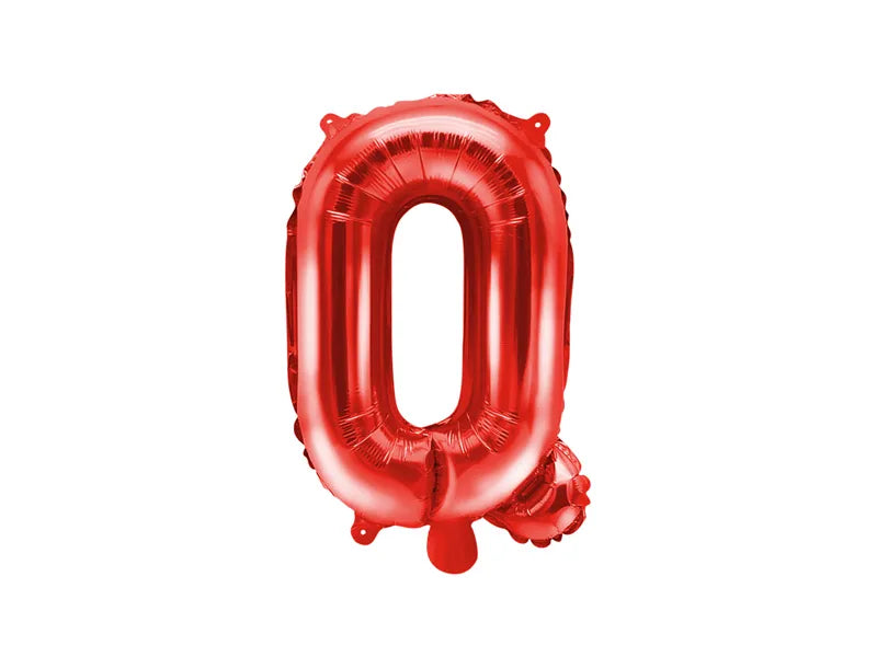 Letter Ballon Q Rood - 35 cm