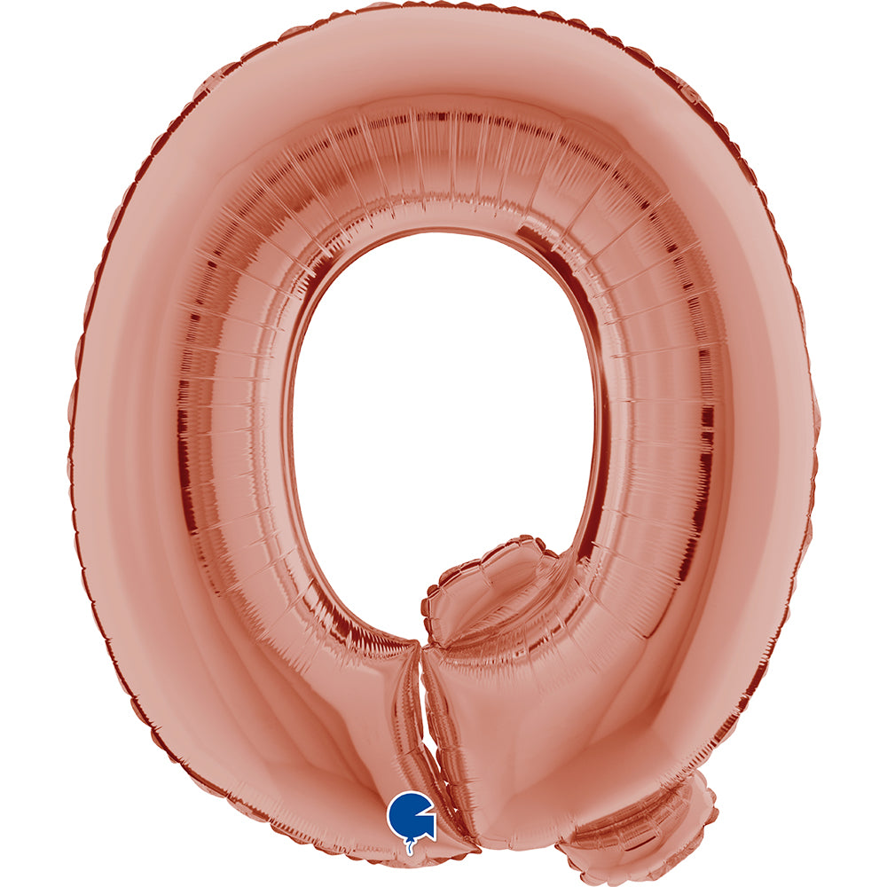 Letter Ballon Q Rose Goud - 102 cm