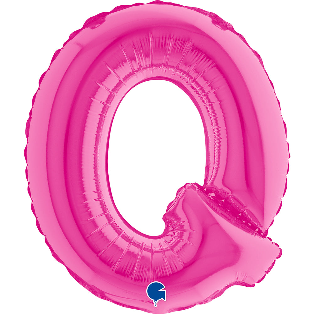 Letter Ballon Q Roze - 35 cm