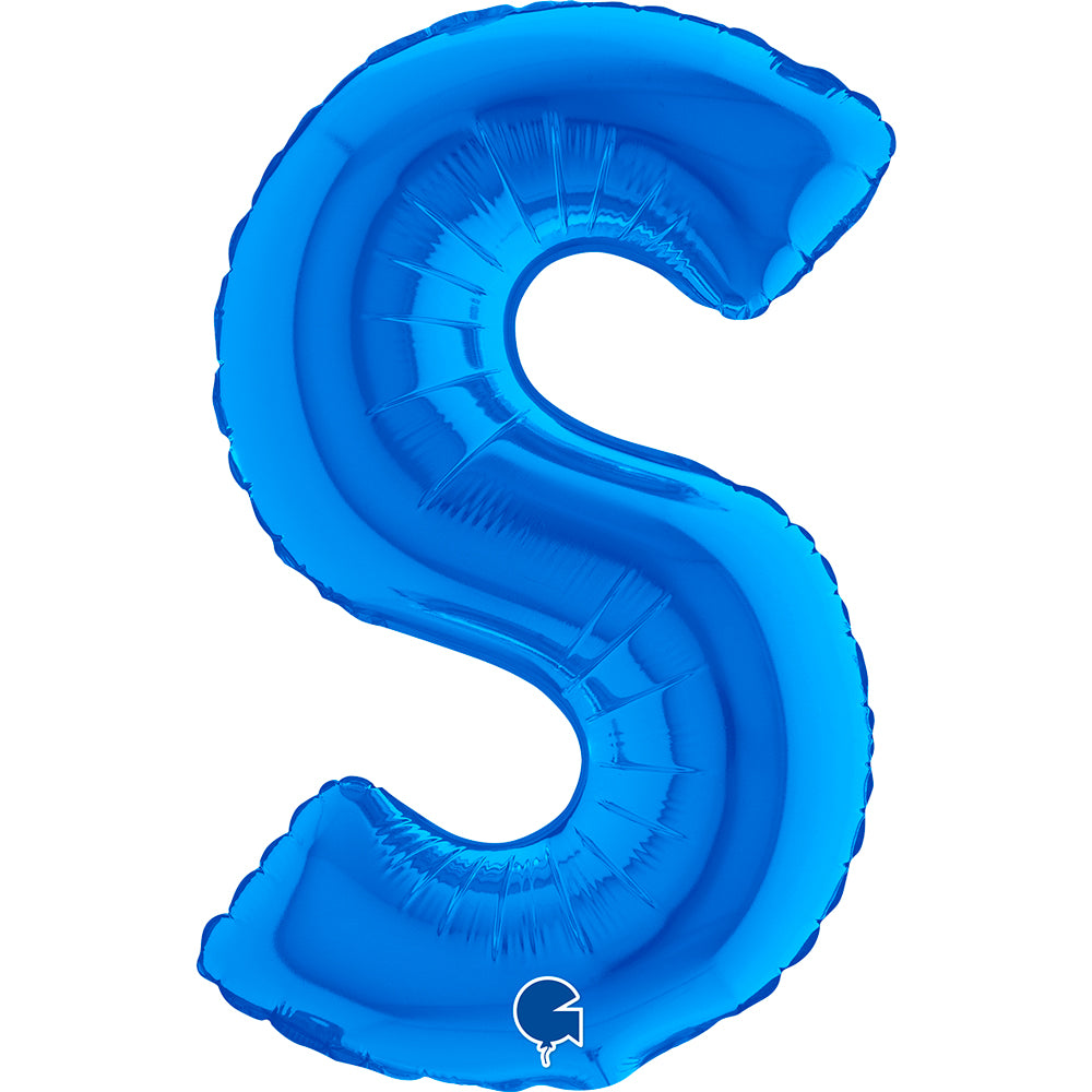 Letter Ballon S Blauw - 35 cm