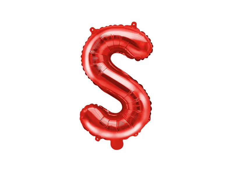 Letter Ballon S Rood - 35 cm
