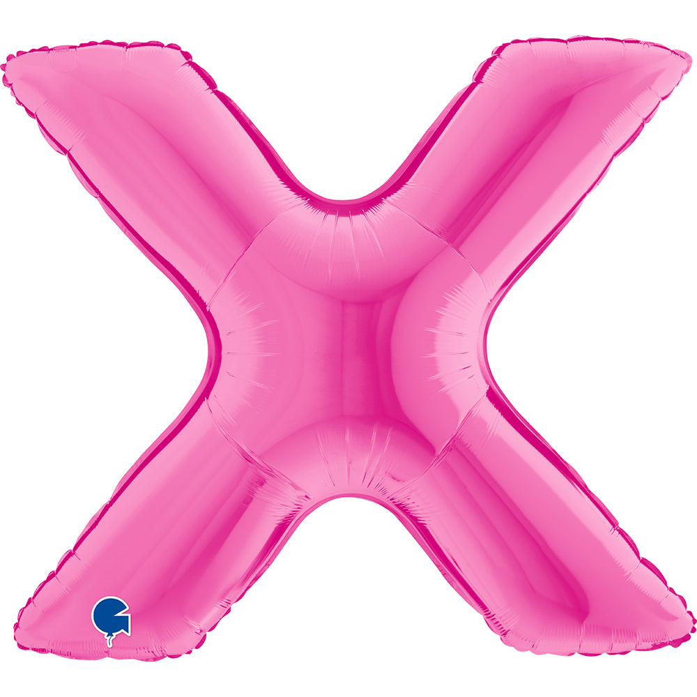 Letter Ballon X Roze - 102 cm