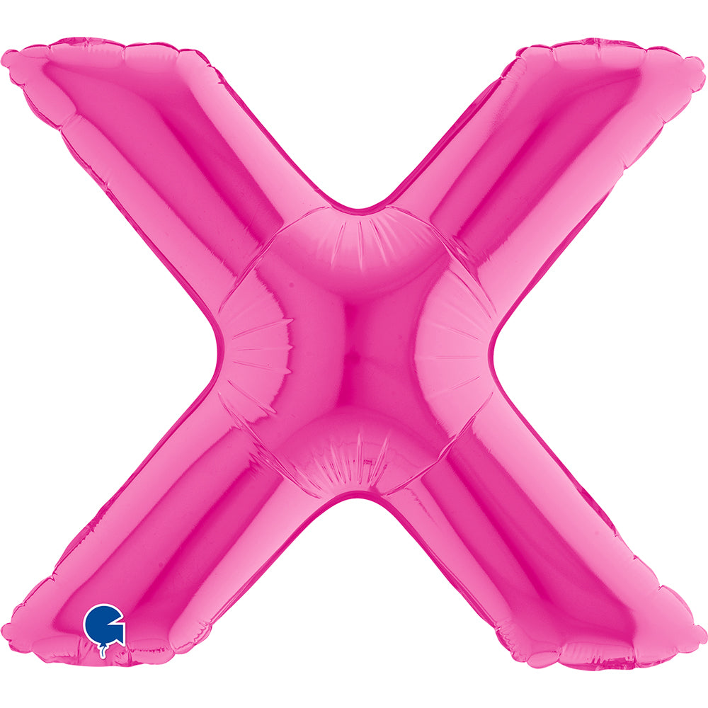 Letter Ballon X Roze - 35 cm