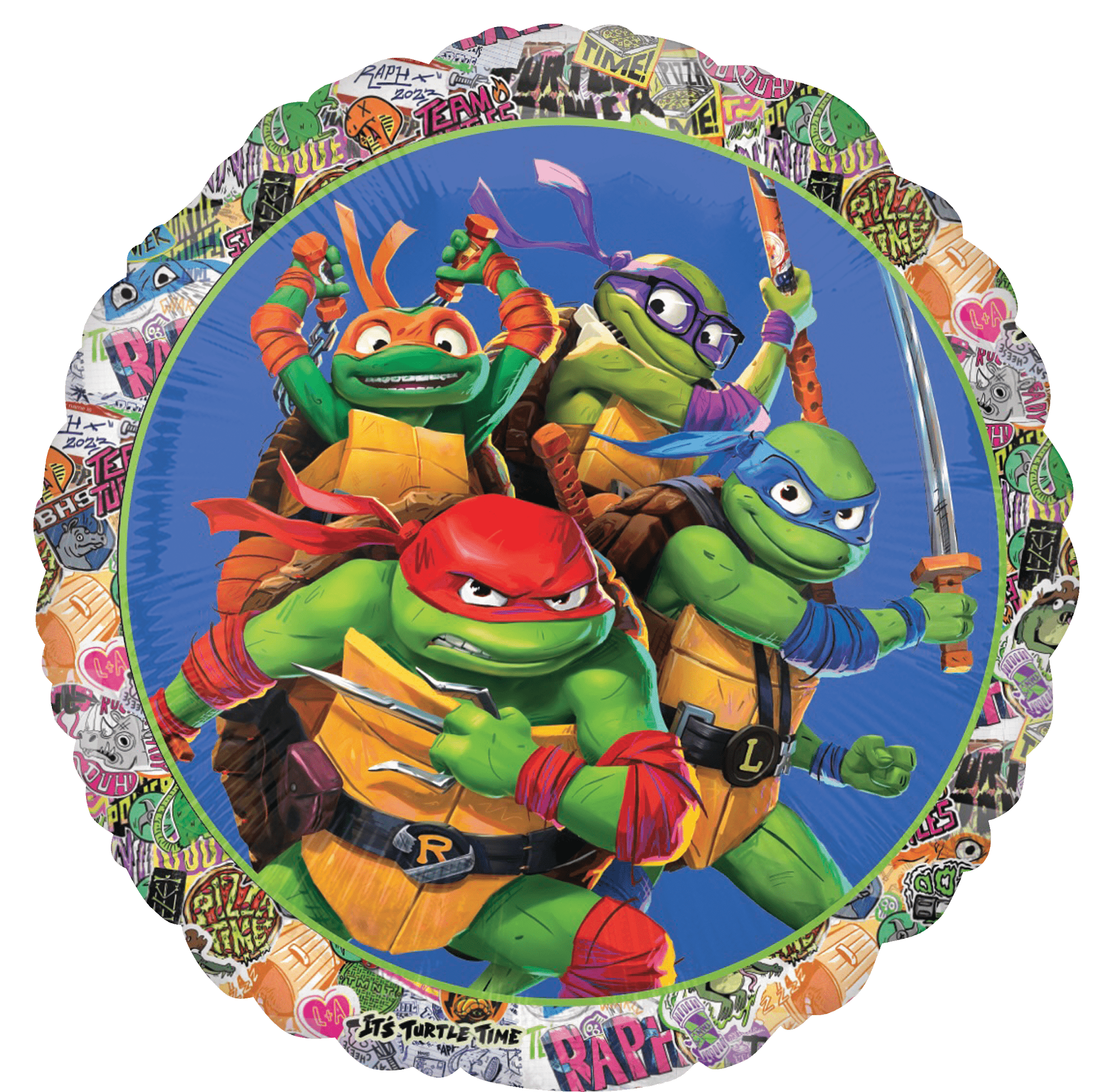 Ninja Turtle Helium Ballon - Gevuld Met Helium - 46 cm