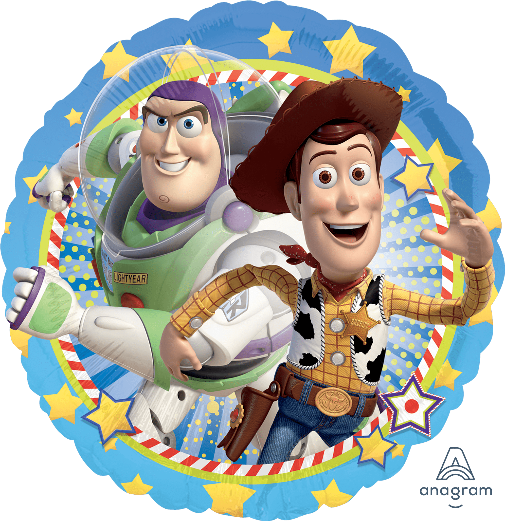 Woody & Buzz Toy Story Helium Ballon - Gevuld Met Helium - 46 cm