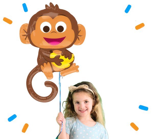 Aapje Helium Ballon - Gevuld Met Helium - 91 cm - Ballonnenshop.nl