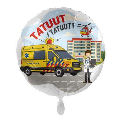Ambulance Helium Ballon - Gevuld Met Helium - 43 cm - Ballonnenshop.nl