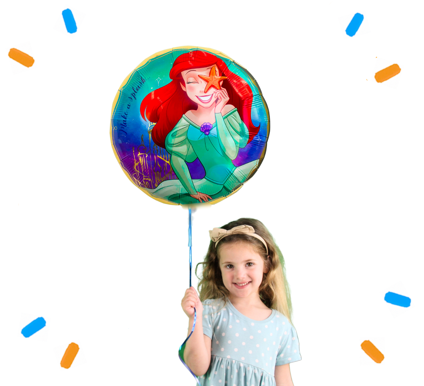 Ariel Disney Prinses Helium Ballon - Gevuld Met Helium - 46 cm