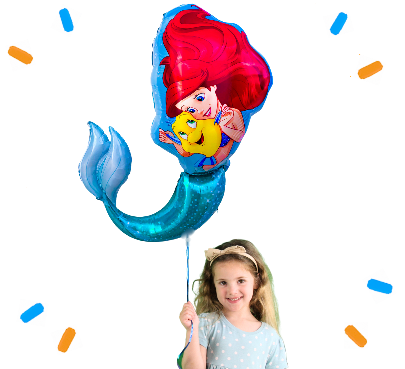 Ariel Disney Prinses XL Helium Ballon - Gevuld Met Helium - 86 cm